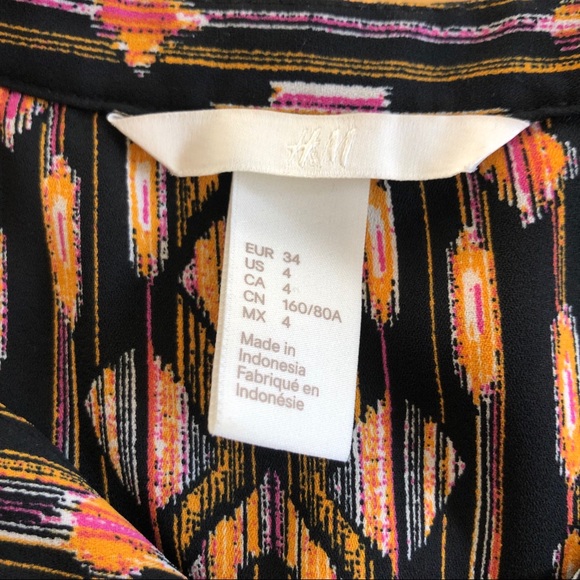 H&M Long Sleeve Blouse Sz 4 - Picture 3 of 4